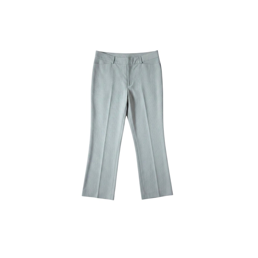 Austin Reed Womens Dress Pants Mint Pinstripe Straight Cotton Stretch Pockets 6